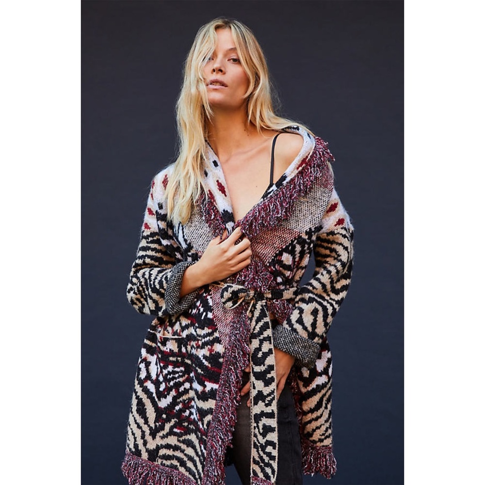 Anthropologie Paloma Fringed Cardigan